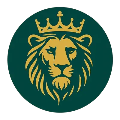 First Impression Logo - Majestic Lion with Crown